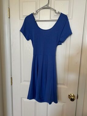 Rue21 Blue Scoop Neck Skater Dress